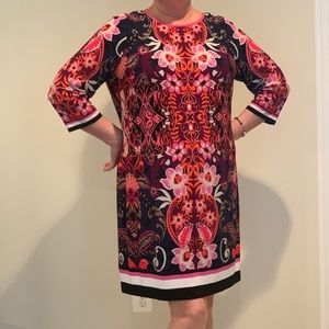 Eliza J Colorful Patterned Dress